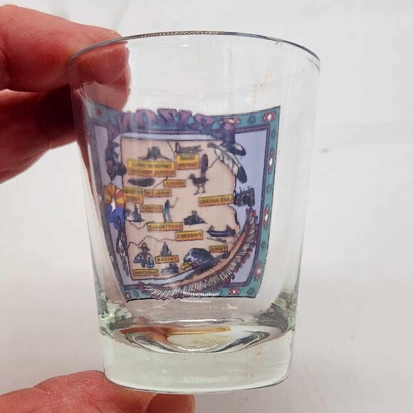 Arizona State Map Graphic Shot Glass Collectible Souvenir Grand Canyon Phoenix - Picture 3 of 6